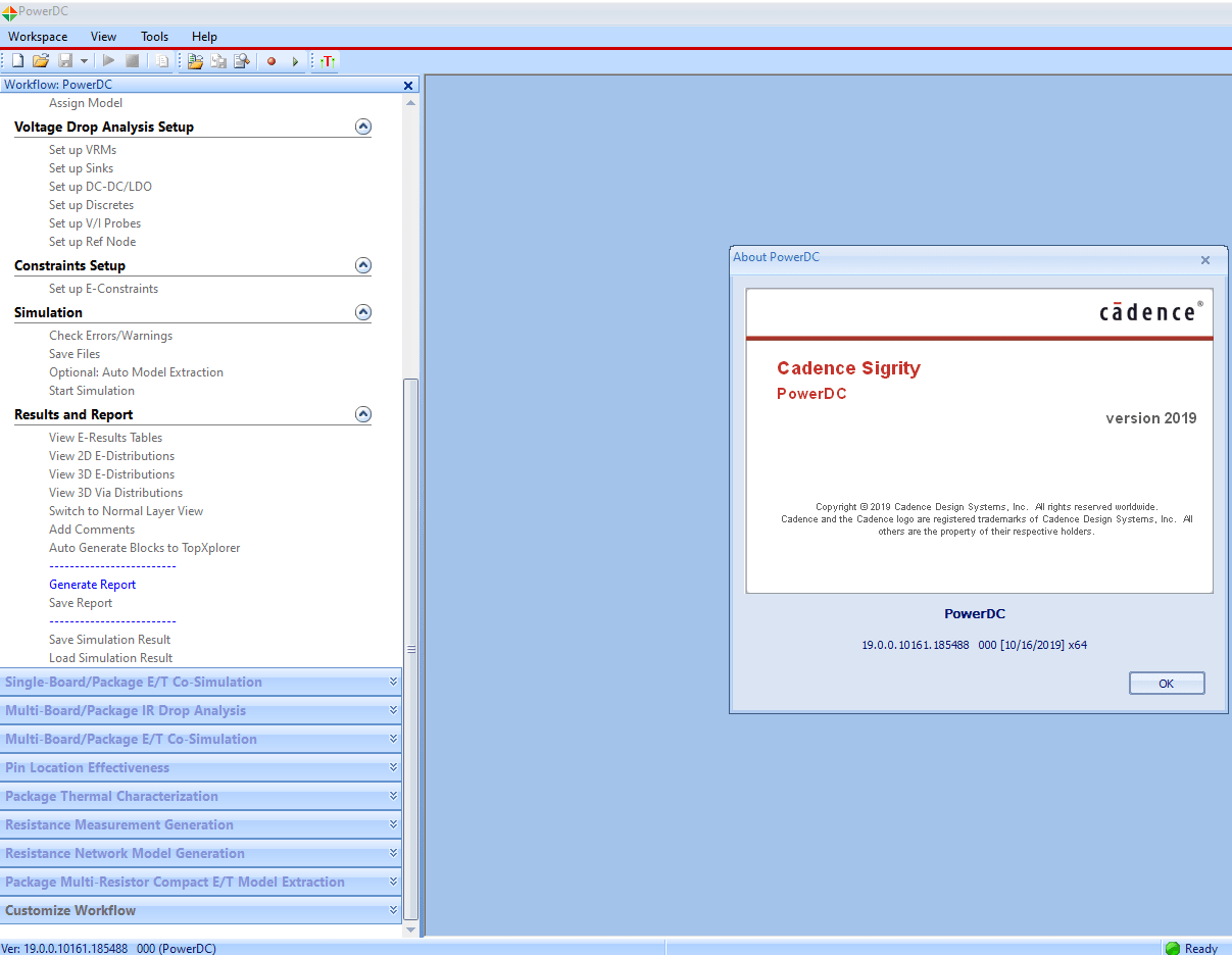 Screenshot von Cadence Design Systems Sigrity7