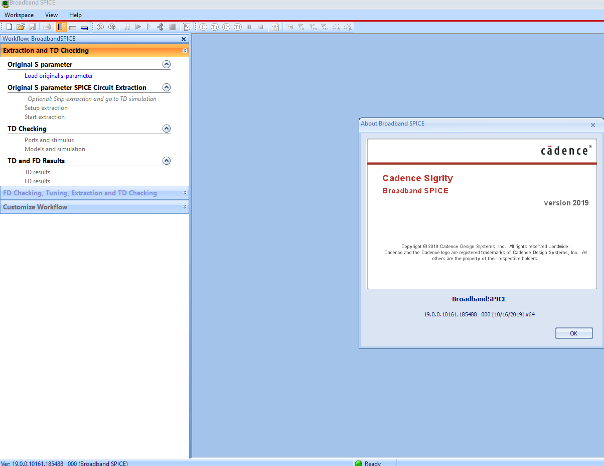 Screenshot von Cadence Design Systems Sigrity4