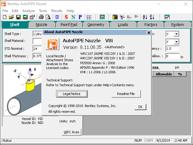 Screenshot der AutoPIPE-Düse
