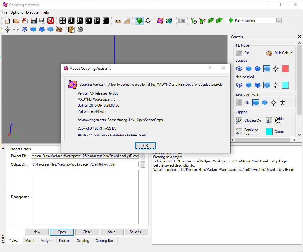 Bildschirmfoto MADYMO2