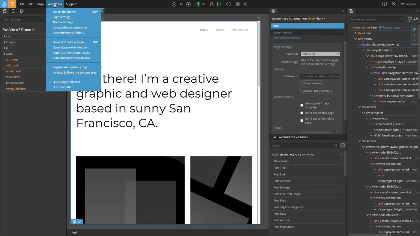Pinegrow Theme Converter Screenshot
