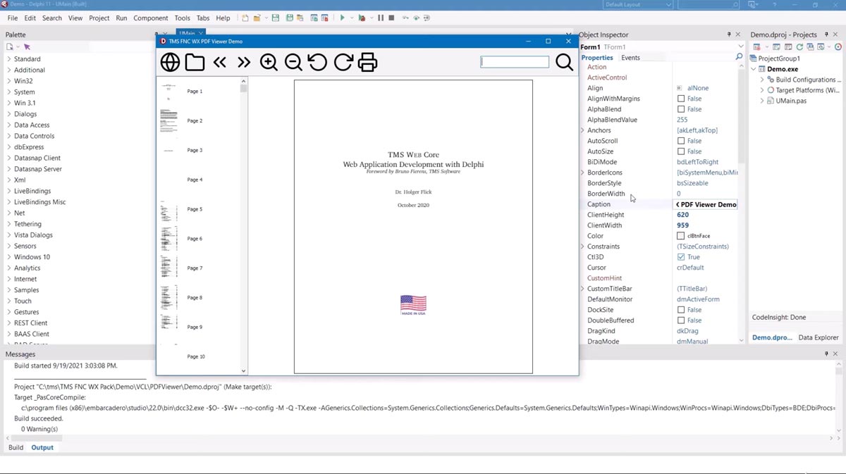 Screenshot des FNC WX TMS-Pakets